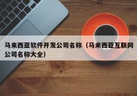 馬來(lái)西亞軟件開(kāi)發(fā)公司名稱(chēng)（馬來(lái)西亞互聯(lián)網(wǎng)公司名稱(chēng)大全）