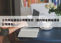 十大網(wǎng)站建設公司哪家好（國內知名網(wǎng)站建設公司排名）