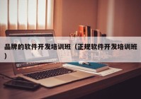 品牌的軟件開發(fā)培訓班（正規(guī)軟件開發(fā)培訓班）